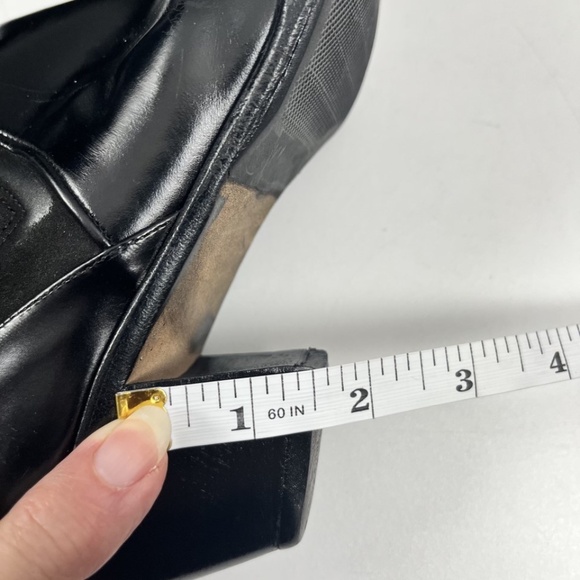 Via Spiga Ladies Italian Made Western Black Pull-on Boots Re-bottomed - Picture 10 of 12